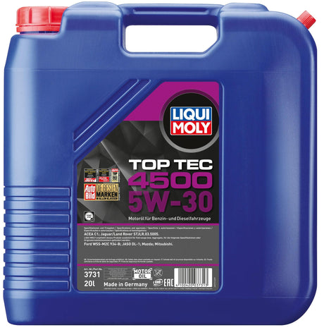 Liqui Moly Motoröl Top Tec 4500. Öl Toptec4500 5w-30 20l