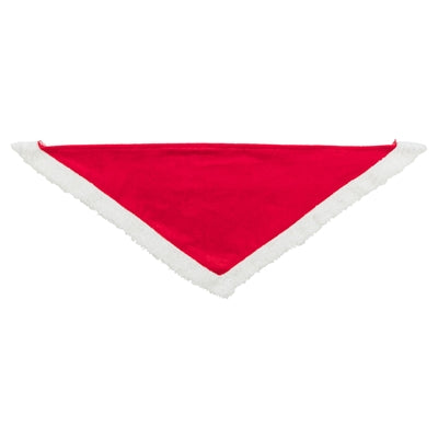 Trixie Kerstbandana velvet look rood assorti