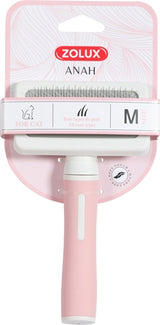 Zolux anah Slicker Brush Pink White