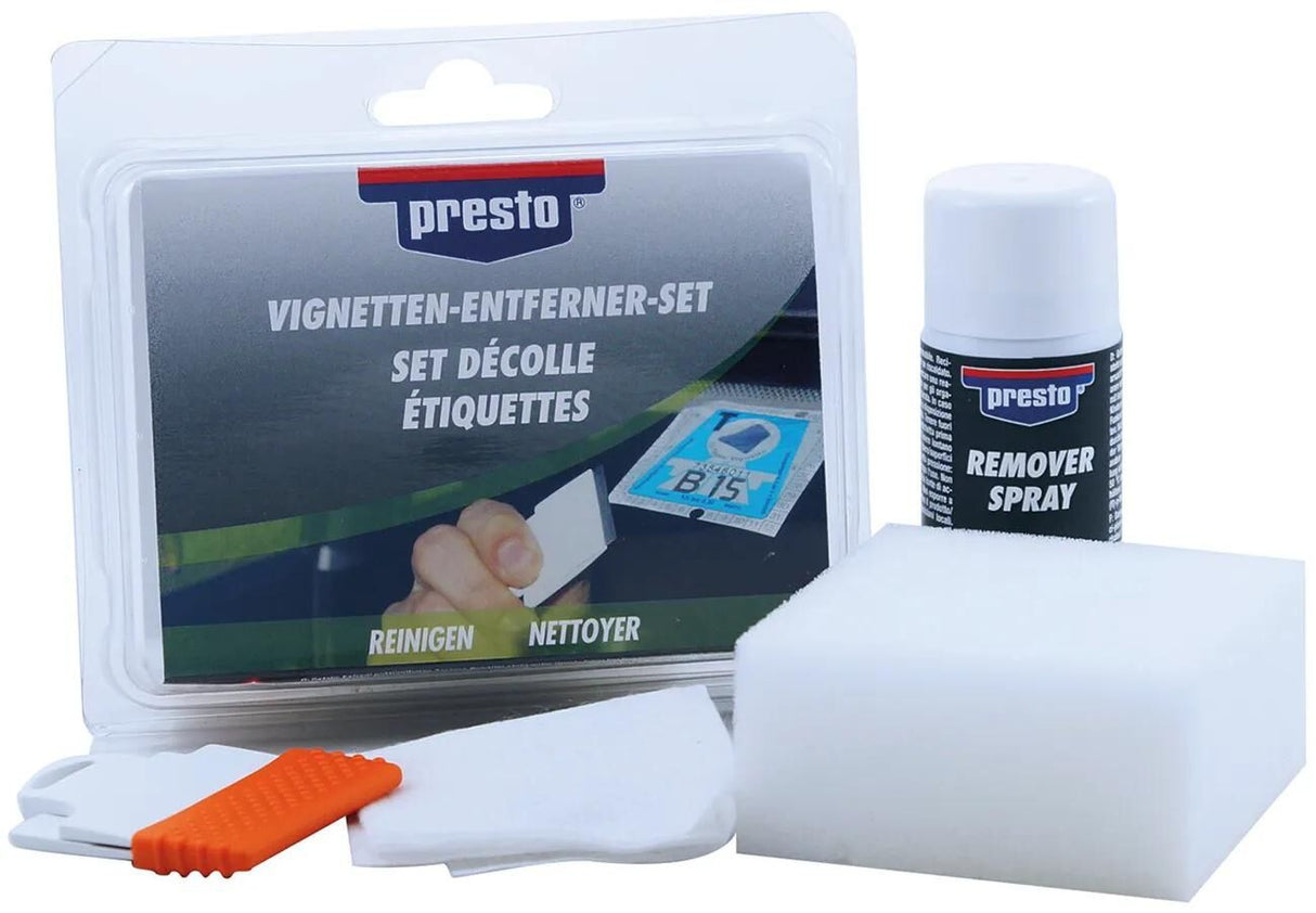 Presto Kleberentferner-Set, Vignettenentferner, Vignettenentferner-Set, 50 m