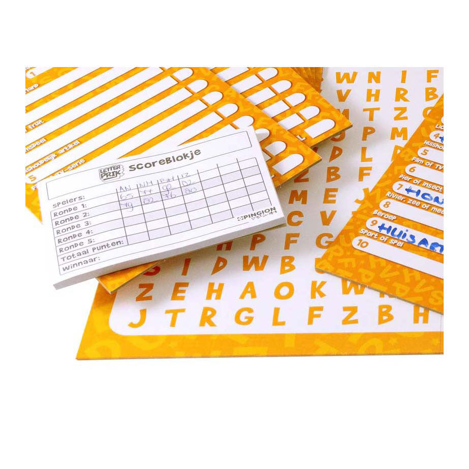 Pingion-Spiele – Brettspiel mit Buchstabenstanzer