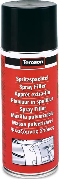 Teroson Spritzspachtel, porenfreies Spritzen auf rauen Oberflächen. teros.Sprühfüller400ml Spritzdose