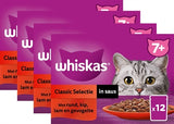 Whiskas Whis Multipack -Beutel Senior Fleischauswahl in Saus