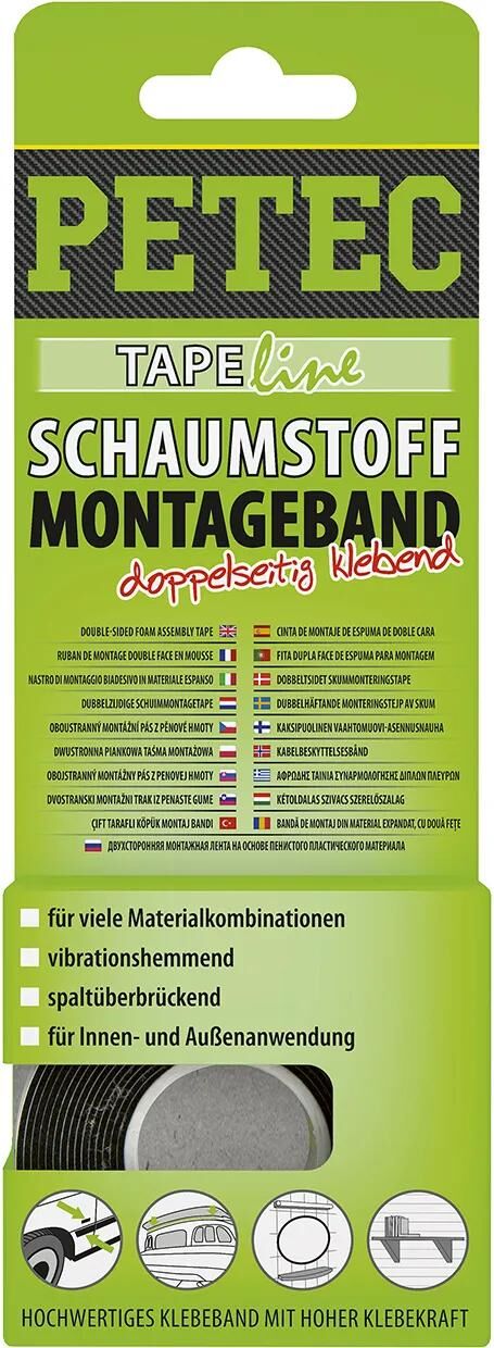 Petec Montageband Montageband 19mmx10m