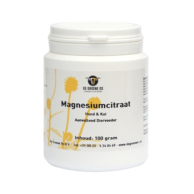 Grøn os magnesium citrat hund