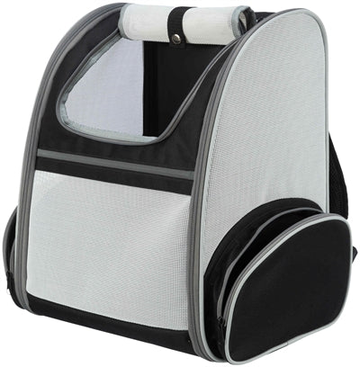 Trixie Hundetaschenrucksack Chloe hellgrau schwarz