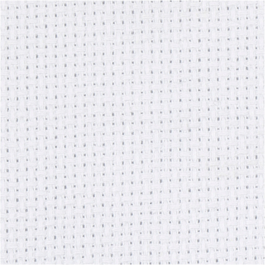 Kreativfirma Aida White 70 Quadrate pro 10 cm, 50x50 cm