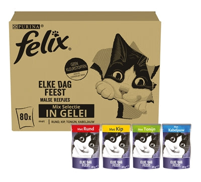 Felix Pouch Feest todos los días en Jelly Túne Coda de vaca Chicken