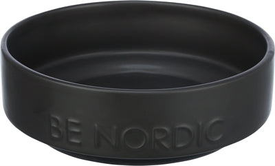 Trixie Be Nordic Hundenapf aus Keramik, Gummi, schwarz