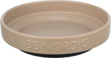 Trixie Be Nordic Food Bowl Cat Ceramic Gummi Taupe