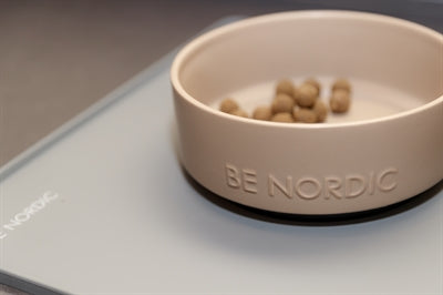 Trixie Be Nordic Food Bowl Hunde Keramik Gummi Taupe