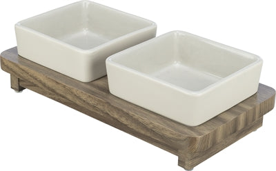 Trixie Food Bowl Set CityStyle Ceramic Brown