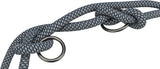 Trixie Soft Rope Hundeleine verstellbar schwarz grau