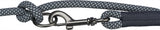Trixie Soft Rope Hundeleine verstellbar schwarz grau