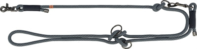 Trixie Soft Rope Hundeleine verstellbar schwarz grau