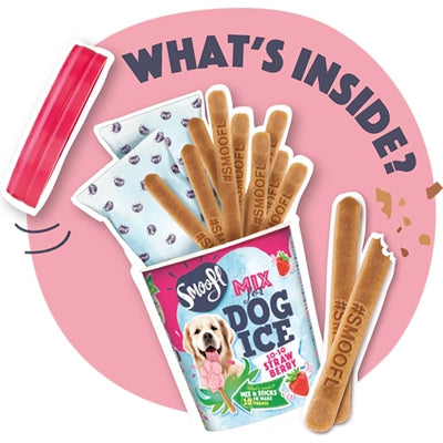 SNOOFL ICE MIX für Hundedrawberry