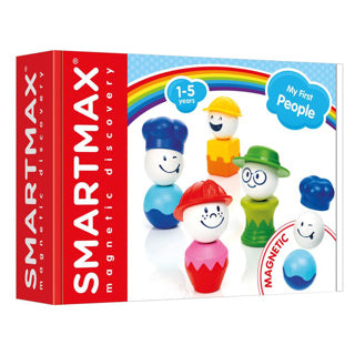 Smartmax Meine ersten Menschen – magnetische Figuren und Berufe – Bauset mit Hüten und Torsos – Lernspielzeug für Kleinkinder – ab 1 Jahr