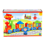 Buchstaben und Zahlen der Abrick-Ecoiffier-Lokomotive