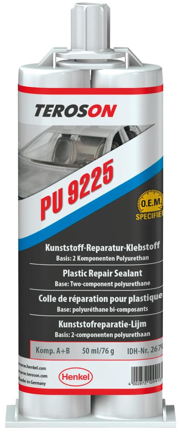 Teroson Kunststoffreparaturkleber „Terokal 9225“ Terokal 9225 Kunststoff-Klebebox