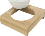 Trixie Food Bowl Water Bowl med holder keramisk bambus