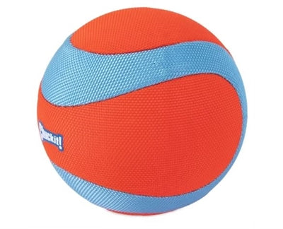 Chuckit! Mega-Amphibienball - Hundespielzeug - Hundeball - Chuckit-Ball - schwimmend - für im Wasser - orange blau - ø 11,5 cm