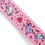 Morso Hundehalsband recyceltes süßes Tweet-Rosa