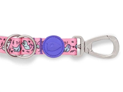 Morso Dog Belt adjustable recycled Sweet Tweet Pink