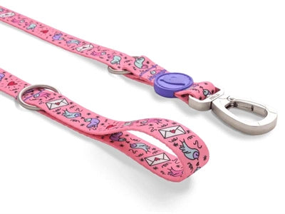 Morso Dog Belt adjustable recycled Sweet Tweet Pink