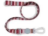 Morso hondenriem verstelbaar gerecycled Skyline Rood Roze