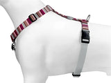 Morso Hundegeschirr H-Geschirr recycelt Skyline rot rosa