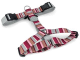 Morso Hundegeschirr H-Geschirr recycelt Skyline rot rosa