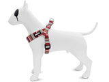 Morso Mini-Hundegeschirr, verstellbar, recyceltes Skyline-Rot-Rosa