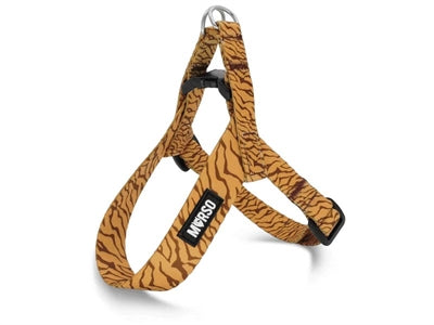 Morso Mini-Hundegeschirr, verstellbar, recycelte Dschungeltrommel, Orange