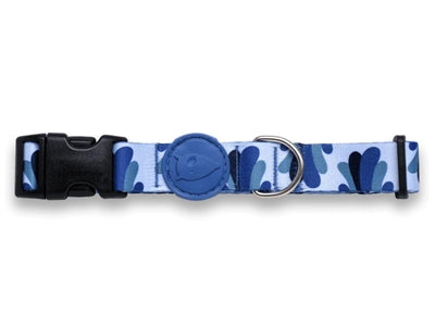 Morso Hundehalsband recyceltes Spritzblau