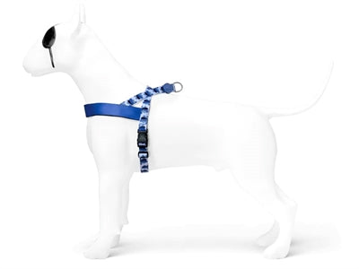 Morso norwegisches Hundegeschirr, recycelt, Spritzblau