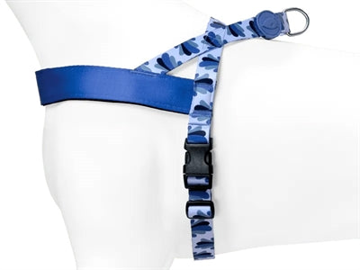 Morso norwegisches Hundegeschirr, recycelt, Spritzblau