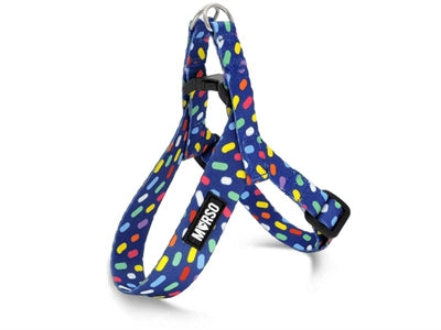 Morso Mini-Hundegeschirr, verstellbar, recycelt, Farbe Invaders Lila