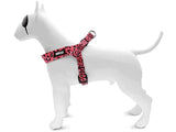 Morso Mini-Hundegeschirr, verstellbar, recycelte Blase, Leo-Rosa
