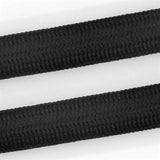 Morso Half Slip Hundehalsband, weiches Seil, recycelt, schwarz, schwarz