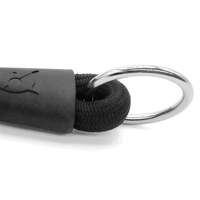 Morso Half Slip Hundehalsband, weiches Seil, recycelt, schwarz, schwarz