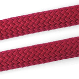 Morso Half Slip Hundehalsband, normales Seil, recycelter roter Samt, rot