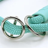 Morso Half Slip Hundehalsband, normales Seil, recyceltes Aquamarinblau