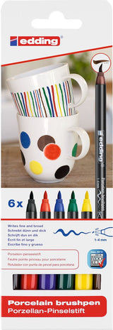 Quantore Filzstift Brushpen Edding 4535 Porzellanfamilie