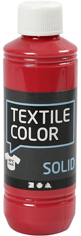 Kreativfirma Textilfarbe - Bekämpfung Textilfarbe - Rot, 250 ml