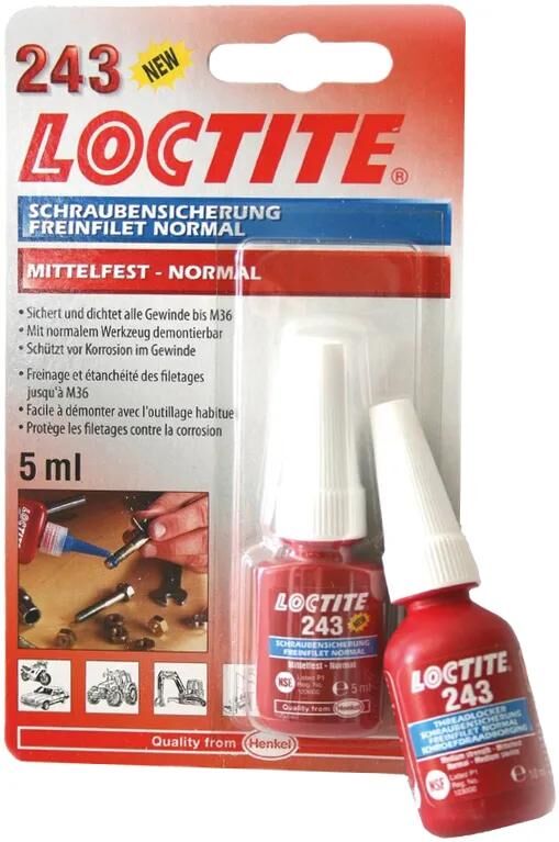 Loctite 243 grundierungsloser Schraubensicherungslack 5 ml