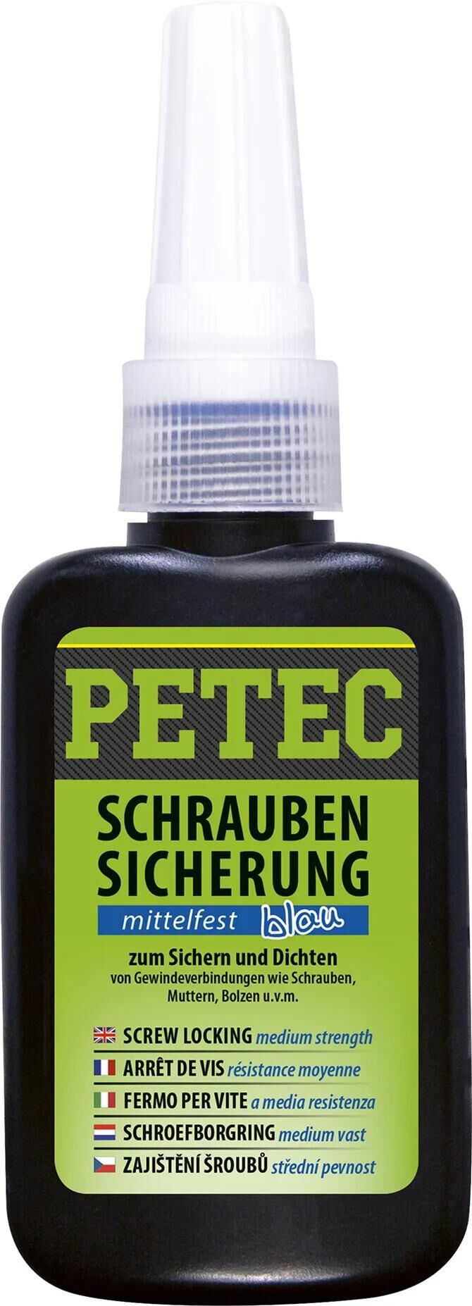 Petec screw protection power screw retention 50g medium strength blu