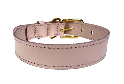 Sazzz Collar Dog Braveheart Leather Light Pink