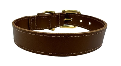 Sazzz collar dog braveheart leather saddle brown