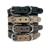 Sazzz Kragen Hund Boho Vintage Leder Beige