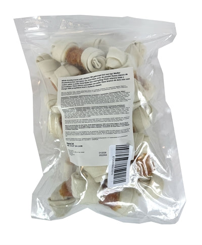 Petstyle Living Knoted Bot Weiß mit Hühnchen